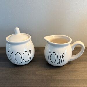 Rae Dunn Artisan Collection By Magenta Sugar Bowl & Creamer set